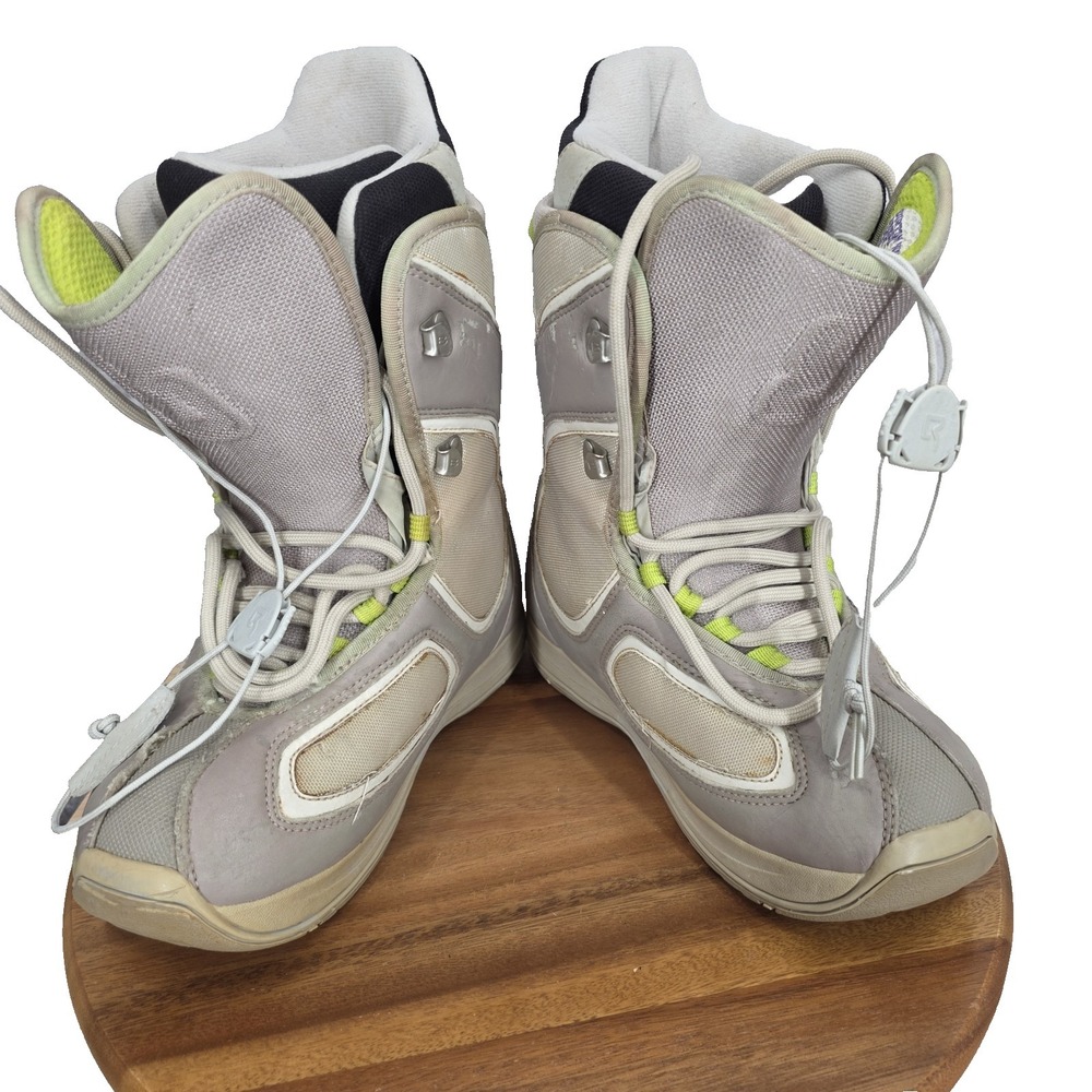Burton Breed Snowboard Boots Womens 7 Gray Winter Snow Ski Waterproof Outdoor